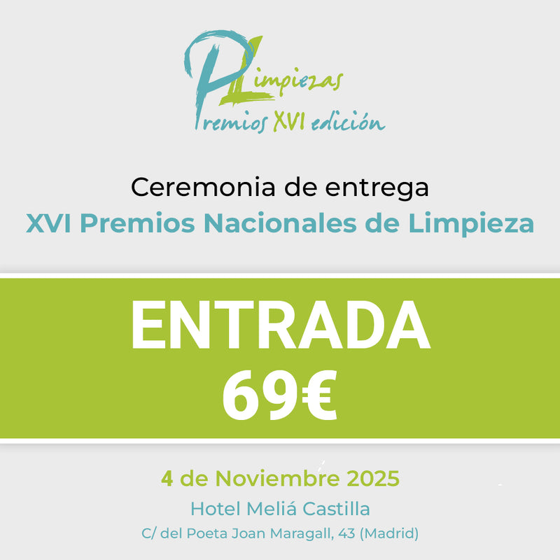 Asistencia a la cena de gala de los XVI Premios Nacionales de Limpieza