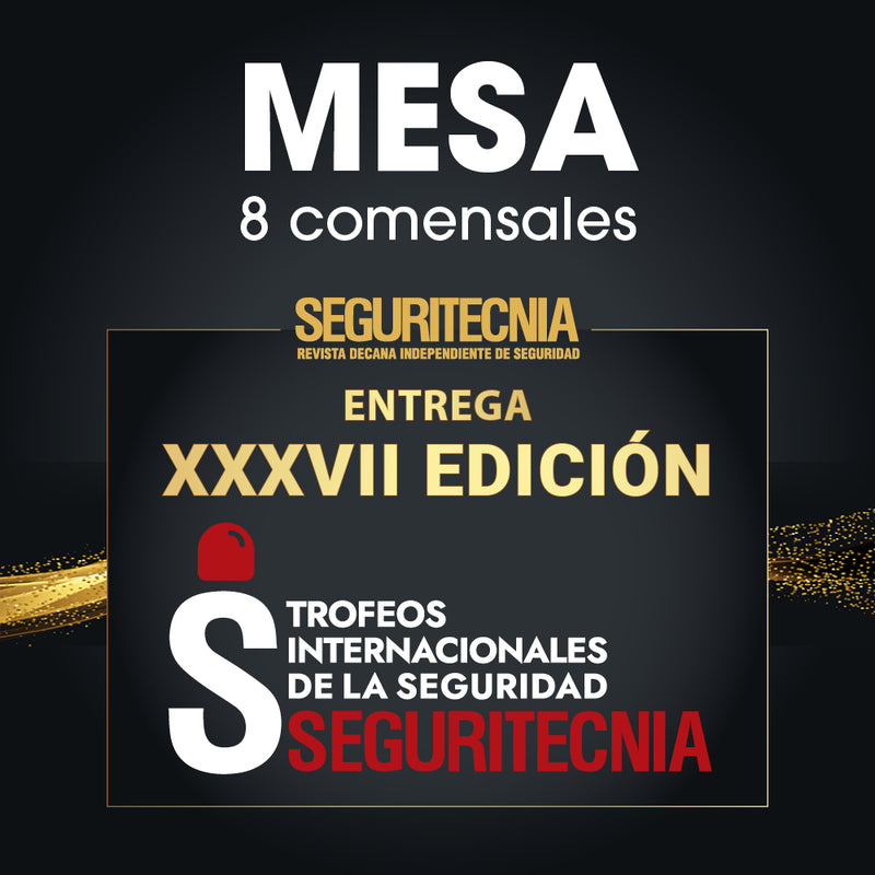 Compra de mesa completa certamen Trofeos de Seguritecnia 2024